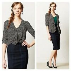 Anthropologie 11•1•Tylho Miera Waterfall Blouse S